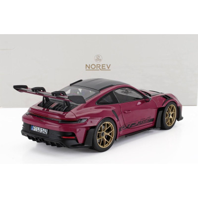 NOREV PORSCHE 911 992 GT3 RS COUPE WEISSACH PACKAGE 2022 - RUBY STAR 1/18