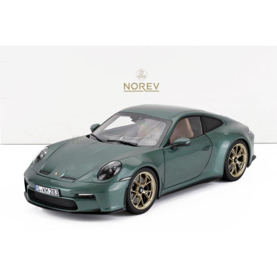 NOREV PORSCHE 911 992 GT3 WITH TOURING PACKET COUPE 2021 - GREEN MET 1/18