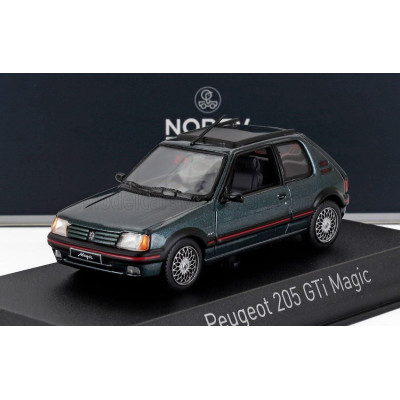 NOREV PEUGEOT 205 1.9 GTi MAGIC 1990 - GREEN 1/43