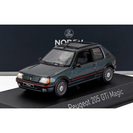 NOREV PEUGEOT 205 1.9 GTi MAGIC 1990 - GREEN 1/43