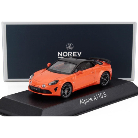 NOREV RENAULT ALPINE A110 S PACK AERO 2022 - ORANGE MET 1/43