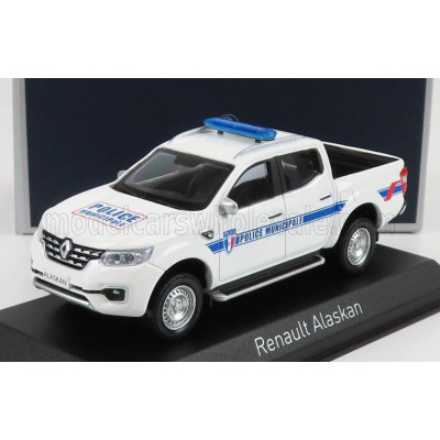 NOREV RENAULT ALASKAN PICK-UP POLICE MUNICIPALE 2018 - WHITE 1/43