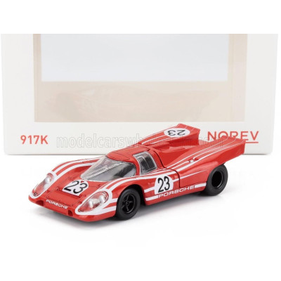 NOREV PORSCHE 917K 4.9L TEAM SALZBURG N 23 WINNER 24h LE MANS 1970 HANS HERRMANN - RICHARD ATTWOOD - RED WHITE 1/43
