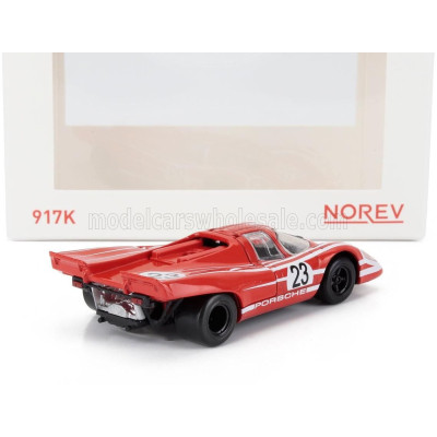 NOREV PORSCHE 917K 4.9L TEAM SALZBURG N 23 WINNER 24h LE MANS 1970 HANS HERRMANN - RICHARD ATTWOOD - RED WHITE 1/43