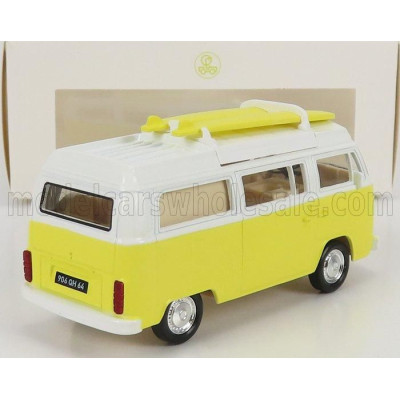 NOREV PORSCHE T2b CAMPER VAN 1962 - YELLOW WHITE 1/43