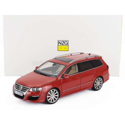 NZG VOLKSWAGEN PASSAT VARIANT R36 V6 SW STATION WAGON 2010 - ROSSO TORNADO - RED 1/18