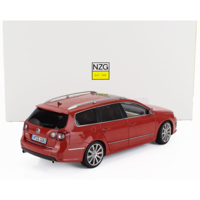 NZG VOLKSWAGEN PASSAT VARIANT R36 V6 SW STATION WAGON 2010 - ROSSO TORNADO - RED 1/18