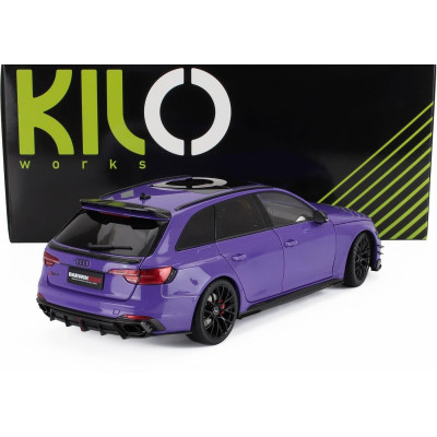 NZG AUDI A4 RS4 DARWIN PRO (B9) AVANT SW STATION WAGON 2020 - PURPLE MET 1/18