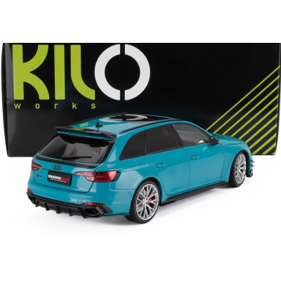 NZG AUDI A4 RS4 DARWIN PRO (B9) AVANT SW STATION WAGON 2020 - BLUE MET 1/18