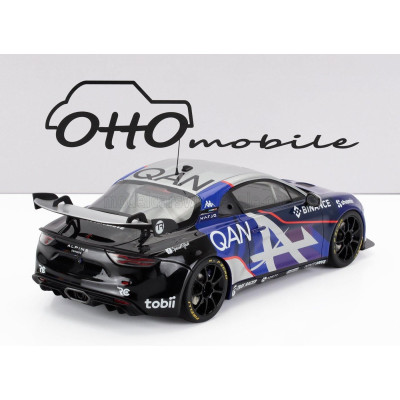 OTTO MOBILE ALPINE A110 GT4 EVO COUPE ALPINE N 00 E-SPORTS SERIES 2024 - BLUE BLACK 1/18
