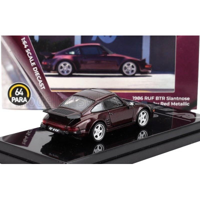 PARAGON MODELS PORSCHE 911 930 RUF BTR COUPE 1986 - RUBY RED MET 1/64