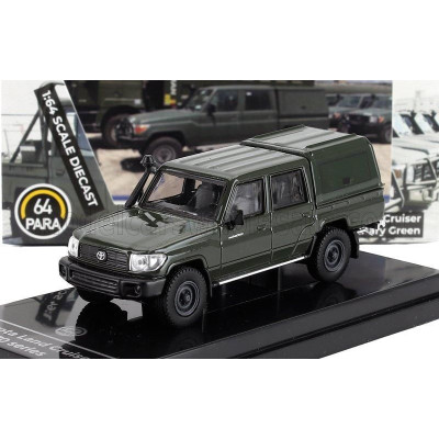 PARAGON MODELS TOYOTA LAND CRUISER LC79 PICK-UP CLOSED 2014 - MILITARY GREEN 1/64