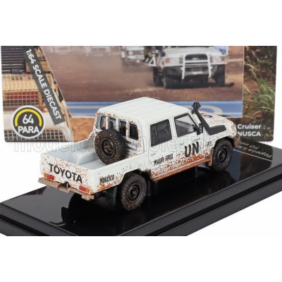 PARAGON MODELS TOYOTA LAND CRUISER LC79 PICK-UP UN MINUSCA 2014 - WHITE 1/64