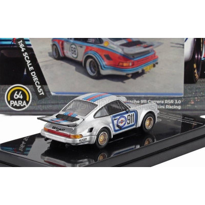 PARAGON MODELS PORSCHE 911 CARRERA RSR 3.0 MARTINI RACING N 911 COUPE 1974 - SILVER 1/64