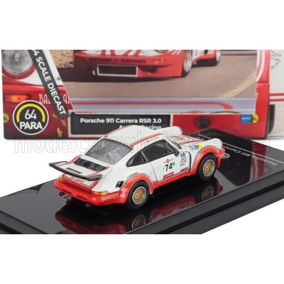 PARAGON MODELS PORSCHE 911 CARRERA RSR 3.0 COUPE TEAM AURORA RACING N 74 1974 - WHITE RED 1/64