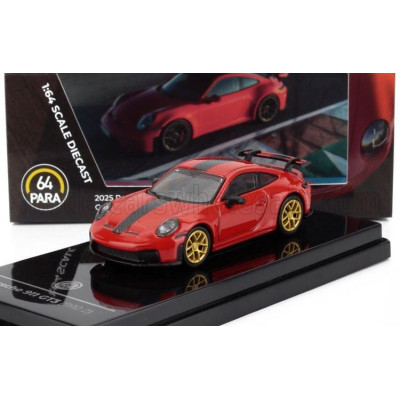 PARAGON MODELS PORSCHE 911 992-2 GT3 COUPE LHD 2024 - GUARDS RED 1/64
