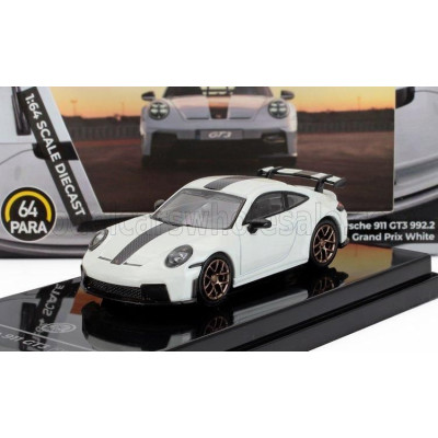 PARAGON MODELS PORSCHE 911 992-2 GT3 COUPE LHD 2024 - WHITE BLACK 1/64