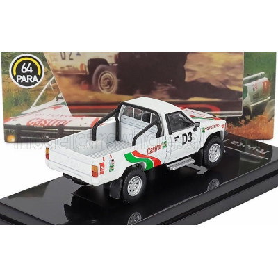 PARAGON MODELS TOYOTA HILUX PICK-UP N D3 RALLY RUSTENBURG 1995 - WHITE RED GREEN 1/64