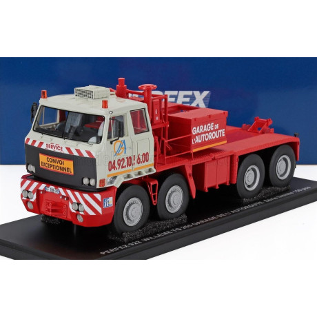 PERFEX WILLEME TG250 TRUCK GARAGE DE L'AUTOROUTE TRANSPORT 4-ASSI 1962 - LIGHT GREY RED 1/43