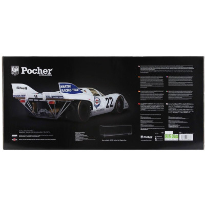 POCHER PORSCHE 917K 4.9L TEAM MARTINI RACING N 22 WINNER 24h LE MANS 1971 HELMUT MARKO - GIJS VAN LENNEP - WHITE BLUE 1/8