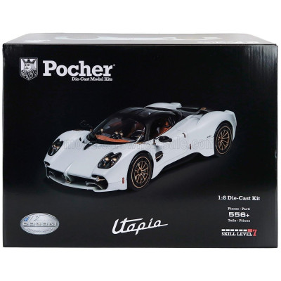 POCHER PAGANI UTOPIA COUPE 2023 - PEARL WHITE 1/8