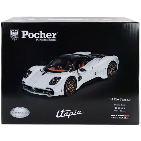 POCHER PAGANI UTOPIA COUPE 2023 - PEARL WHITE 1/8