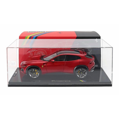 POLISTIL FERRARI PUROSANGUE 2022 - WITH SHOWCASE - NUMBERED ONE BY ONE - ROSSO MAGMA - RED MET 1/18