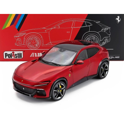 POLISTIL FERRARI PUROSANGUE 2022 - WITH SHOWCASE - NUMBERED ONE BY ONE - ROSSO MAGMA - RED MET 1/18