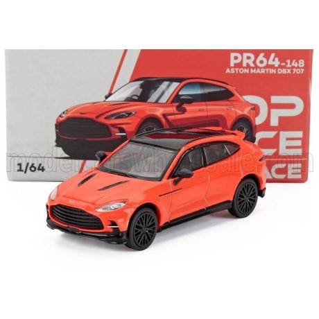 POP RACE LIMITED ASTON MARTIN DBX 707 2019 - ORANGE BLACK 1/64