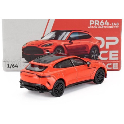 POP RACE LIMITED ASTON MARTIN DBX 707 2019 - ORANGE BLACK 1/64