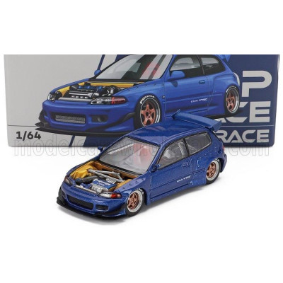 POP RACE LIMITED HONDA CIVIC EG6 PANDEM 1991 - BLUE 1/64