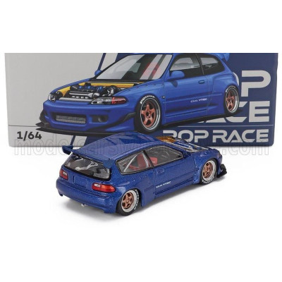 POP RACE LIMITED HONDA CIVIC EG6 PANDEM 1991 - BLUE 1/64