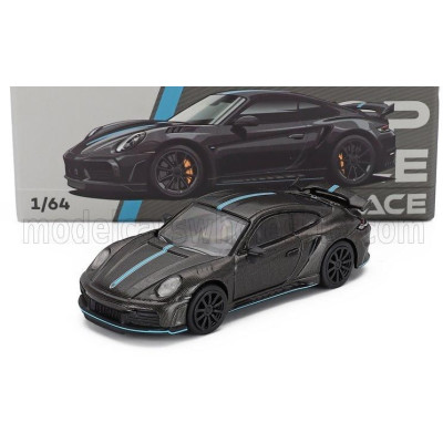 POP RACE LIMITED PORSCHE 911 992 STINGER GTR COUPE 2023 - GREY BLUE 1/64