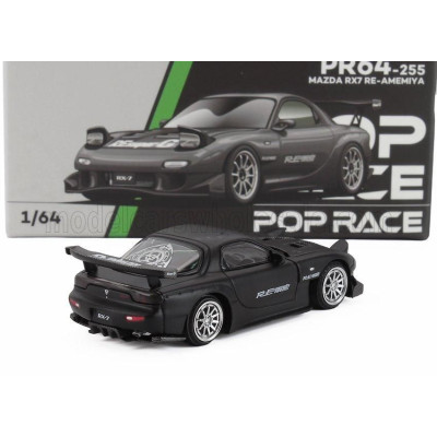 POP RACE LIMITED MAZDA RX-7 RE-AMEMIYA 2006 - GUN METAL GREY 1/64