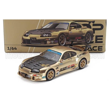 POP RACE LIMITED TOYOTA SUPRA MKIV (A80) GT300 COUPE TOP SECRET 2023 - GOLD BLACK 1/64
