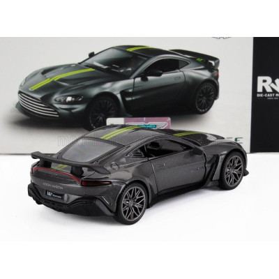 RE EL TOYS ASTON MARTIN V12 VANTAGE 2023 - GREY MET YELLOW 1/43