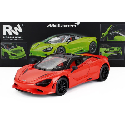 RE EL TOYS McLAREN 750S 2023 - DARK ORANGE BLACK 1/18