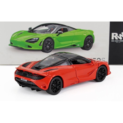 RE EL TOYS McLAREN 750S 2023 - DARK ORANGE BLACK 1/43