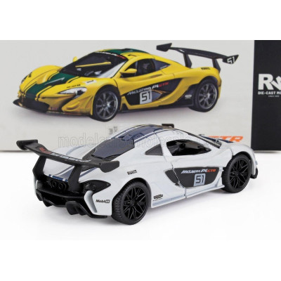 RE EL TOYS McLAREN P1 N 51 RACING 2013 - WHITE BLUE 1/43