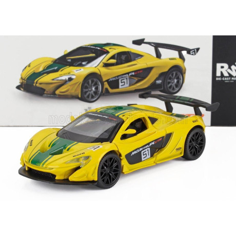 RE EL TOYS McLAREN P1 N 51 RACING 2013 - YELLOW GREEN 1/43