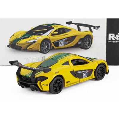 RE EL TOYS McLAREN P1 N 51 RACING 2013 - YELLOW GREEN 1/43