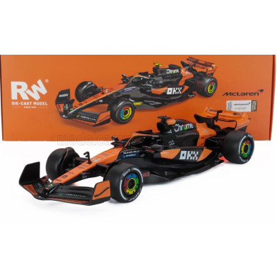 RE EL TOYS McLAREN F1  MCL38 TEAM MCLAREN N 4 SEASON 2024 LANDO NORRIS - ORANGE BLACK 1/24