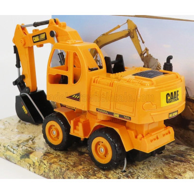 RE EL TOYS CASE-IH TITAN ESCAVATORE GOMMATO - TRACTOR EXCAVATOR 1999 - YELLOW BLACK 1/24