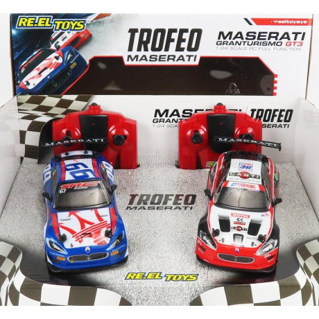 RE EL TOYS MASERATI SET 2X GRANTURISMO GT3 TROFEO N 99 RACING 2015 + N 38 TROFEO RACING 2015 - VARIOUS 1/24