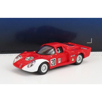 RICKO ALFA ROMEO 33.2 N 20 24h DAYTONA 1968 U.SCHUTZ - N.VACCARELLA - RED WHITE 1/87