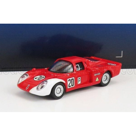 RICKO ALFA ROMEO 33.2 N 20 24h DAYTONA 1968 U.SCHUTZ - N.VACCARELLA - RED WHITE 1/87