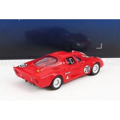 RICKO ALFA ROMEO 33.2 N 20 24h DAYTONA 1968 U.SCHUTZ - N.VACCARELLA - RED WHITE 1/87