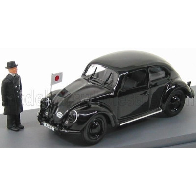 RIO MODELS VOLKSWAGEN BEETLE WITH JAPANESE AMBASSADOR GENERAL OSHIMA 1939 - BLACK 1/43