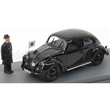 RIO MODELS VOLKSWAGEN BEETLE WITH JAPANESE AMBASSADOR GENERAL OSHIMA 1939 - BLACK 1/43