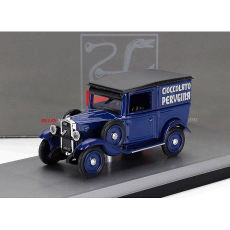 RIO MODELS FIAT 508 BALILLA FURGONE VAN CIOCCOLATO PERUGINA 1932 - BLUE 1/43